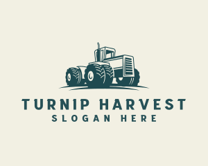 Tractor Farming Harvest logo design