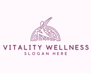 Fitness Yoga Wellness logo design