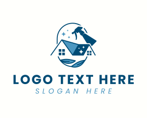 Roofing - House Spray Cleaner logo design