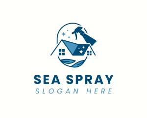 House Spray Cleaner logo design