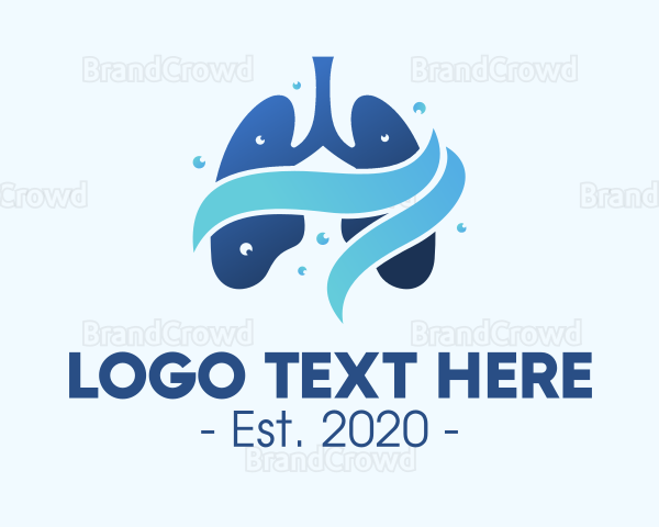 Clean Respiratory Lungs Logo