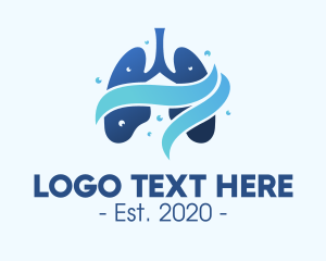 Oxygen - Clean Respiratory Lungs logo design