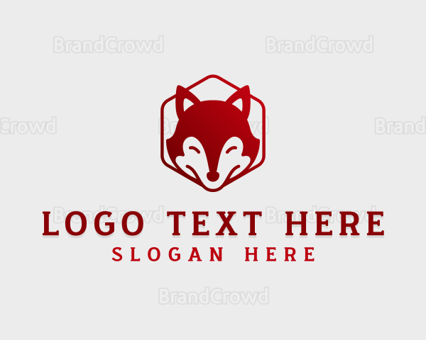 Wild Fox Hexagon Logo