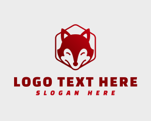 Hexagon - Red Fox Hexagon logo design