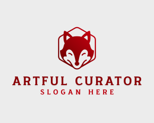 Wild Fox Hexagon logo design