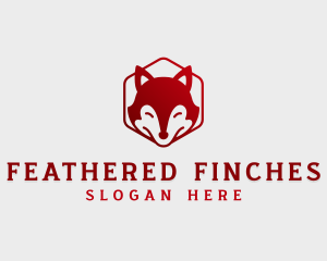 Wild Fox Hexagon logo design