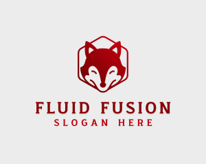 Wild Fox Hexagon logo design