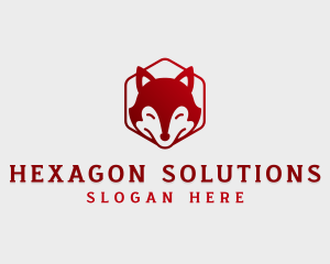 Hexagon - Wild Fox Hexagon logo design