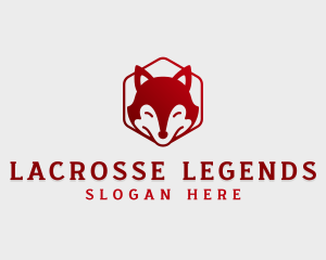 Wild Fox Hexagon logo design