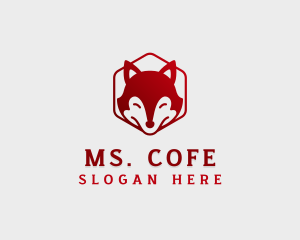 Wild Fox Hexagon logo design