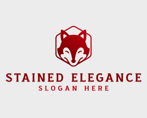 Wild Fox Hexagon logo design