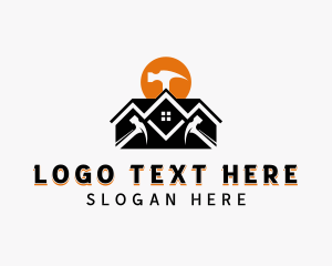 Contractor - Hammer Carpentry Tools logo design