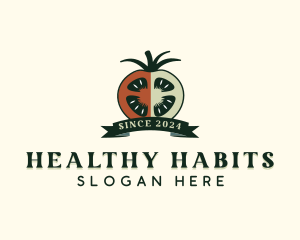 Homegrown Healthy Tomato logo design