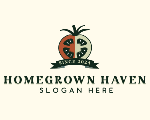 Homegrown Healthy Tomato logo design