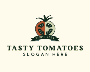 Homegrown Healthy Tomato logo design