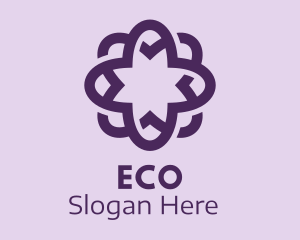 Violet Flower Massage Logo
