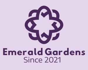 Violet Flower Massage logo design