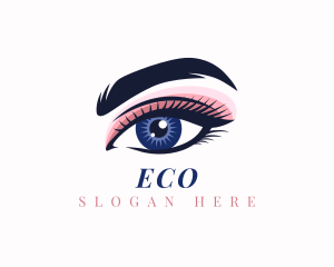 Contact Lens - Beauty Eye Makeup logo design