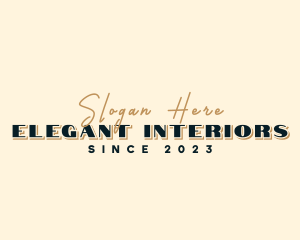 Elegant Cursive Business logo design