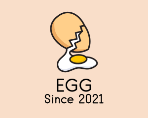 Grocer - Organic Egg Yolk logo design