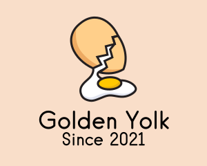 Organic Egg Yolk  logo design