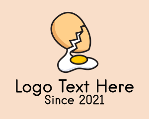 Fried - Organic Egg Yolk logo design