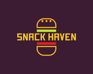 Snack Burger Meal logo design