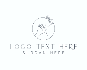 Eco - Wedding Flower Arrangement logo design