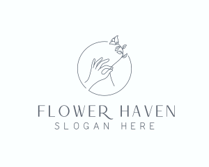 Wedding Flower Arrangement logo design