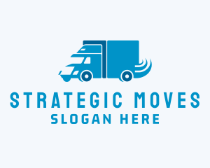 Freight Transportation Truck  logo design