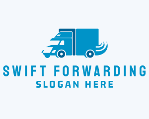 Freight Transportation Truck  logo design