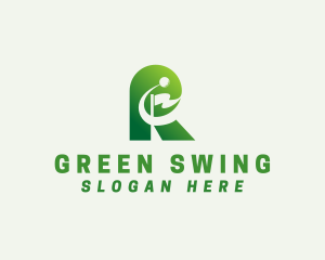 Golf - Golf Course Golf Flag logo design