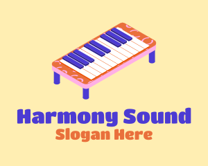 Toy Shop - Toy Piano Keyboard logo design