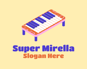 Nursery - Toy Piano Keyboard logo design