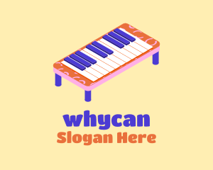 Musical - Toy Piano Keyboard logo design