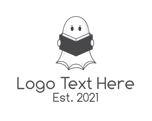 Studying - Ghost Book Store logo design