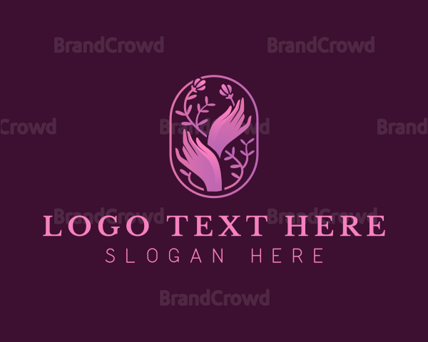 Flower Elegant Hand Logo