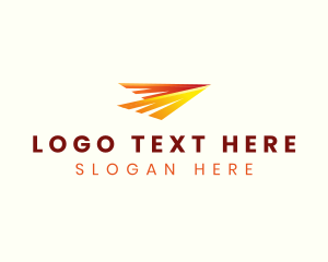 Aerial - Plane Delivery Logistics logo design