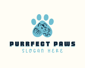 Feline - Feline Cat Paw logo design