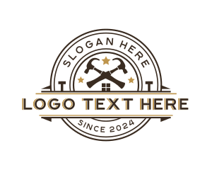 Handyman - Hammer Nail Construction logo design