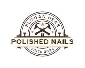 Nail - Hammer Nail Construction logo design