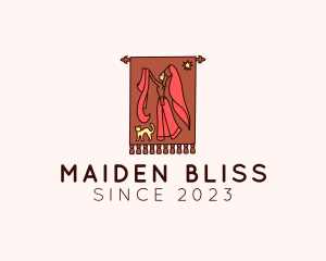 Maiden - Medieval Maiden Banner Flag logo design