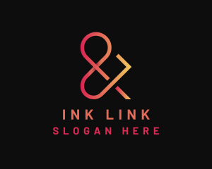 Ligature - Upscale Ampersand Type logo design