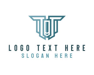 Monoline - Professional Geometric Letter T logo design