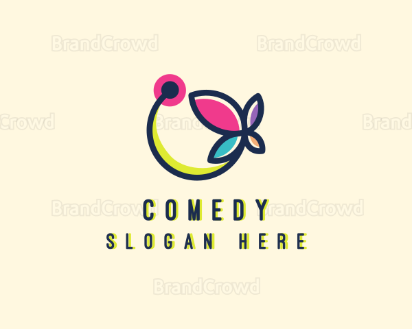 Floral Butterfly Garden Logo