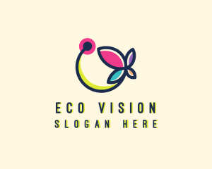 Floral Butterfly Garden logo design