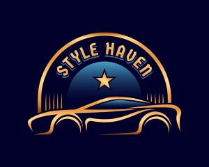 Race - Car Garage Drive logo design