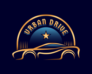Car Garage Drive logo design