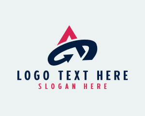 Freight - Logistics Arrow Letter A logo design