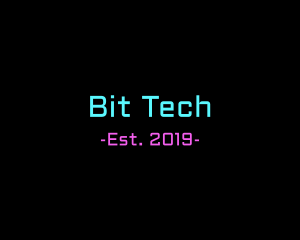 Neon Tech Wordmark logo design